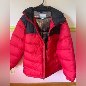 Red Columbia winter jacket